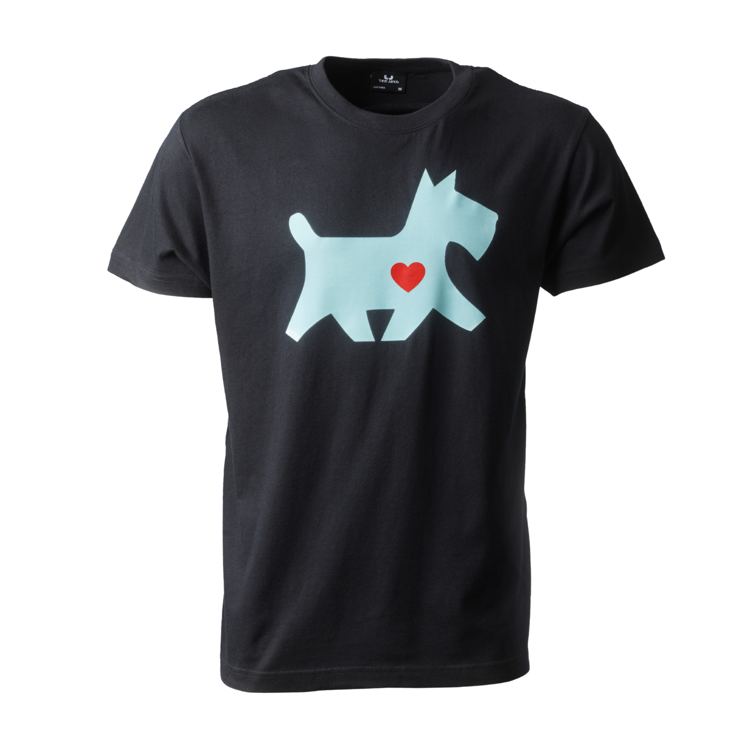 T-shirt med stor DKK-hund